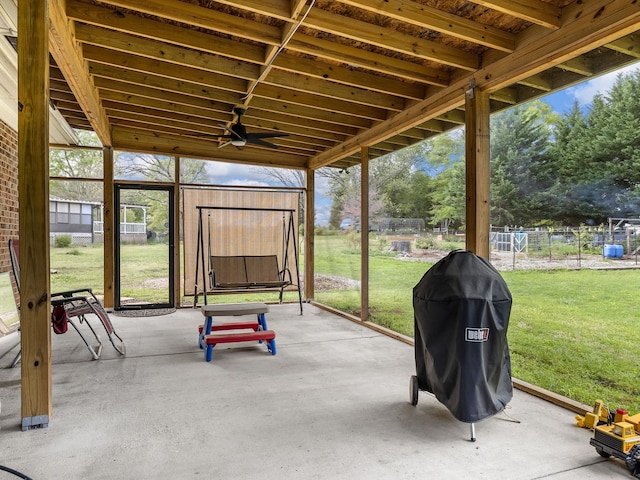 110 Miller Spgs, Moore, SC 29369 - view of patio / terrace with grilling area and fence