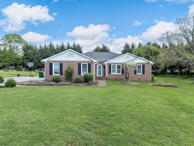 110 Miller Spgs, Moore, SC 29369 - ranch-style house with brick siding, a front lawn, and crawl space