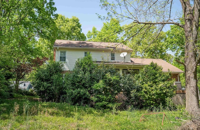 view of back of property
