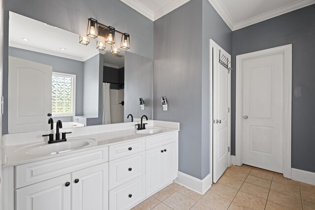 208 W Coosaw, Roebuck, SC 29376 - full bath featuring a sink, tile patterned flooring, and baseboards