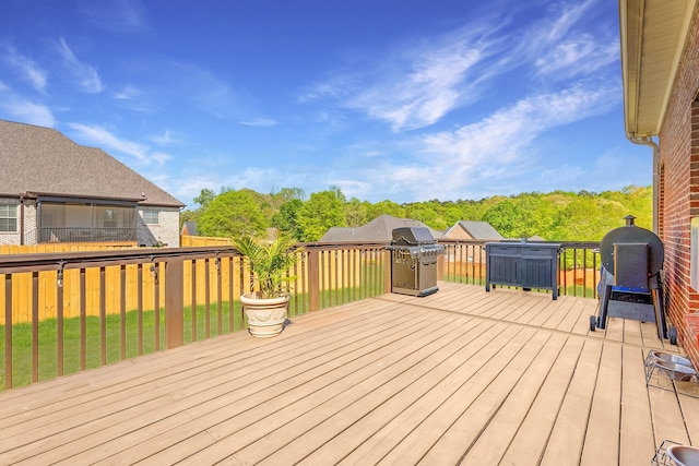 208 W Coosaw, Roebuck, SC 29376 - deck with area for grilling and a lawn