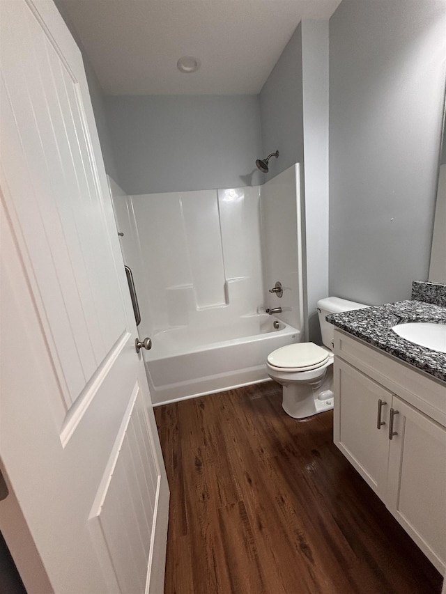 103 Lily, Lyman, SC 29365 - full bathroom with toilet, bathtub / shower combination, vanity, and wood finished floors