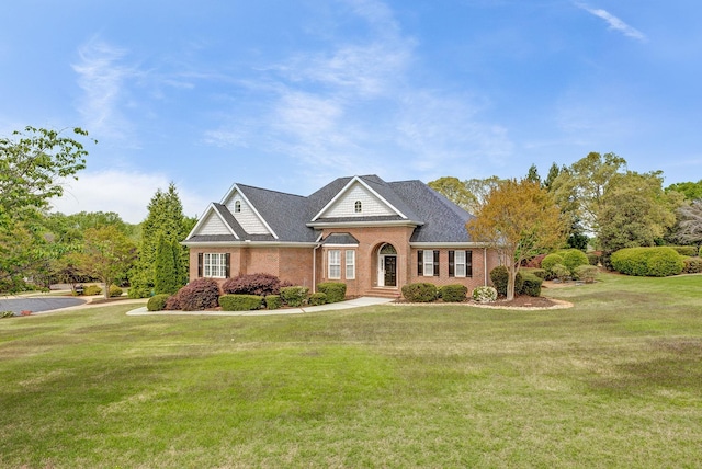 6 Pepper Bush, Greer, SC 29651 - view of front of house featuring brick siding and a front lawn