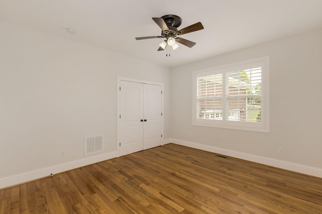 6 Pepper Bush, Greer, SC 29651 - spare room with wood finished floors, visible vents, baseboards, and ceiling fan