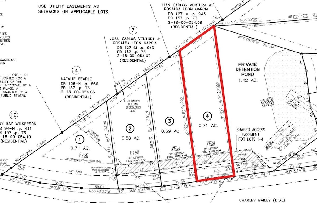 1740 Fish Cp, Chesnee, SC 29323 - map showing property parcels