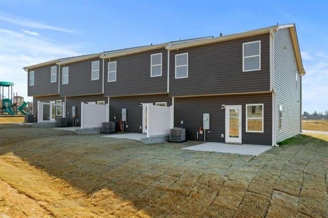 1036 Cargo, Spartanburg, SC 29306 - rear view of property with central air condition unit and a patio area