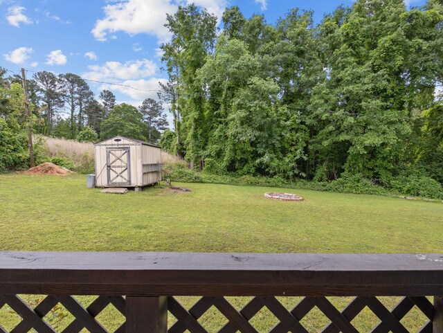 228 Anita, Spartanburg, SC 29302 - view of yard featuring an outdoor structure and a storage unit