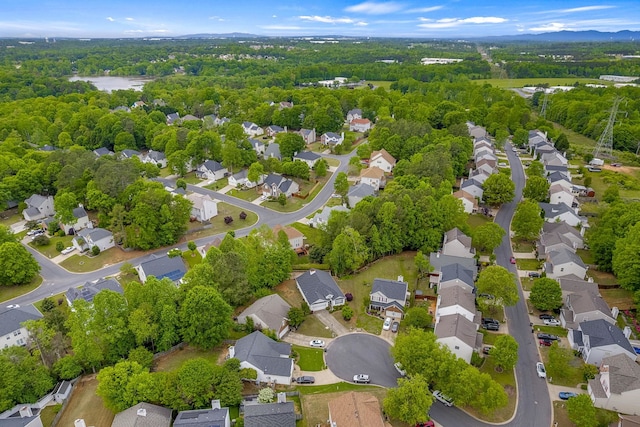 aerial view featuring a residential view