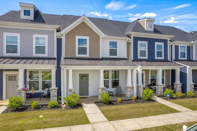 173 Dalmatian, Spartanburg, SC 29307 - multi unit property with a porch, a standing seam roof, and a shingled roof