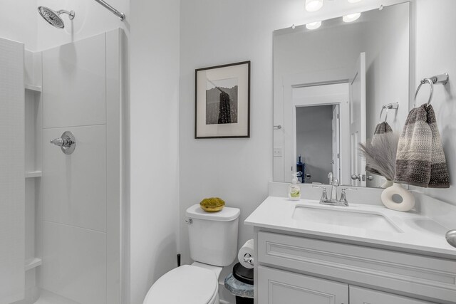 173 Dalmatian, Spartanburg, SC 29307 - bathroom with toilet, a walk in shower, and vanity