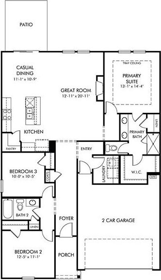 750 Treeline, Moore, SC 29369 - floor plan