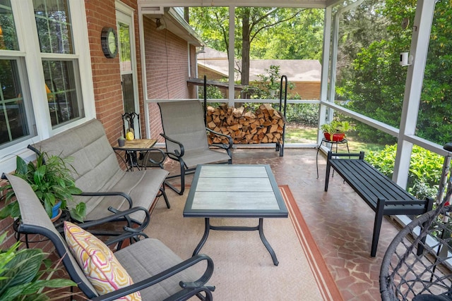 view of sunroom / solarium