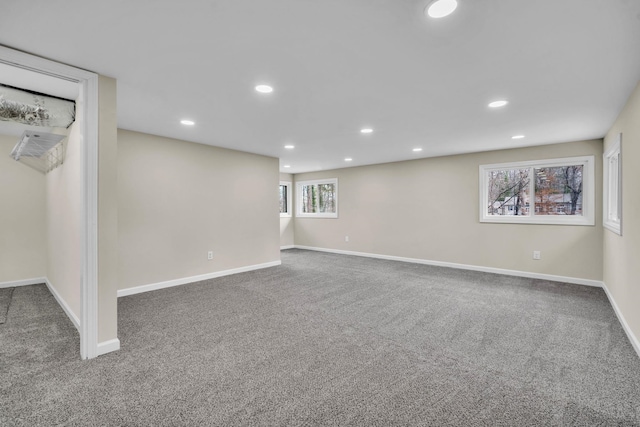 103 Forest Hls, Gaffney, SC 29340 - below grade area with recessed lighting and carpet flooring