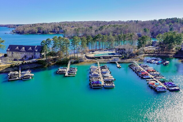 1000-2 Captains Cv, Salem, SC 29676 - birds eye view of property with a water view and a view of trees