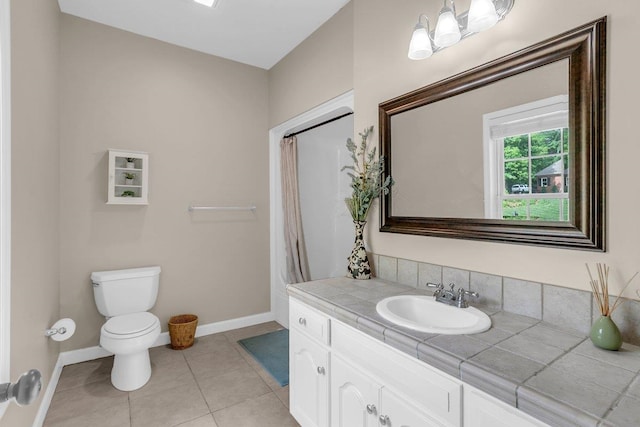268 Antrim, Moore, SC 29369 - full bathroom with baseboards, tile patterned floors, toilet, and vanity