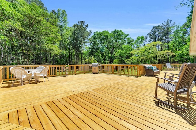 244 Brittany, Gaffney, SC 29341 - wooden terrace featuring outdoor lounge area