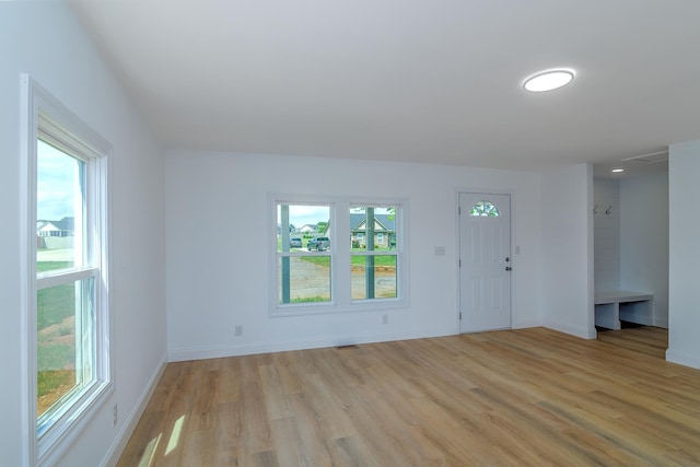 583 Berry, Boiling Springs, SC 29316 - entrance foyer featuring baseboards, plenty of natural light, and light wood-style flooring