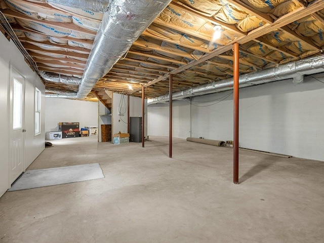 view of basement