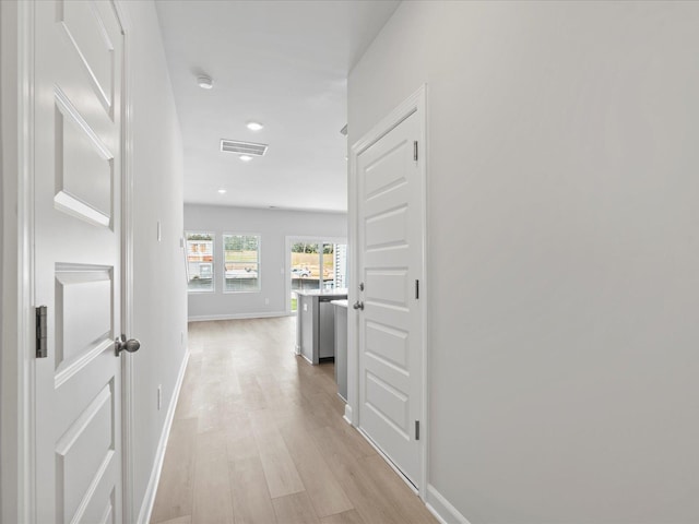 114 Arrow, Greer, SC 29651 - corridor featuring light wood-style flooring, baseboards, and recessed lighting