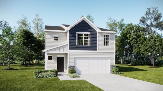 15 Snowmill, Woodruff, SC 29388 - traditional-style home with concrete driveway, an attached garage, and a front lawn