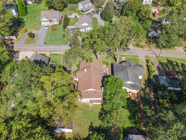 drone / aerial view featuring a residential view