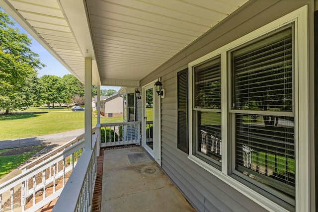 view of patio / terrace featuring a porch