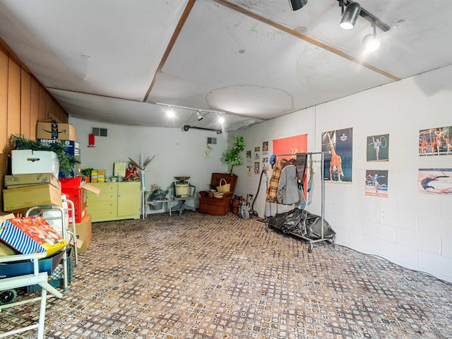 132 Rosecrest, Spartanburg, SC 29303 - misc room featuring concrete block wall