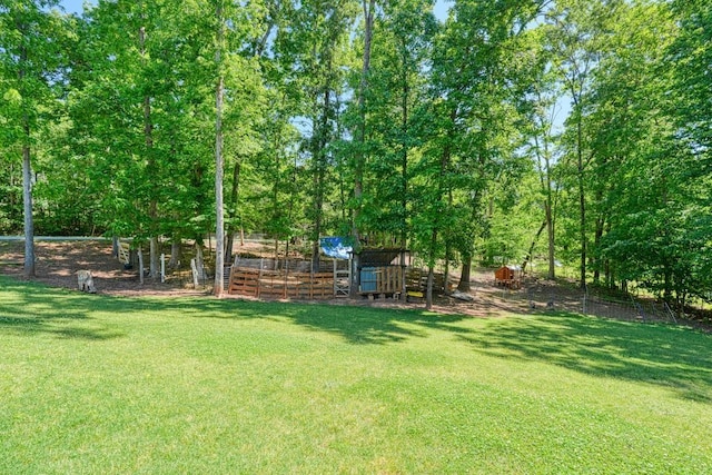 view of grassy yard