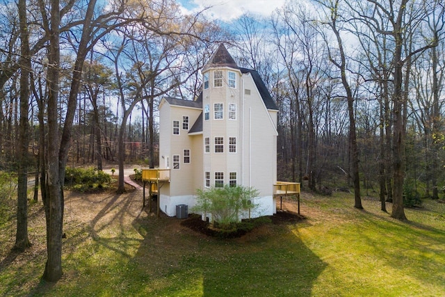 216 Ashmore, Greer, SC 29650 - view of outdoor structure with central AC and a view of trees