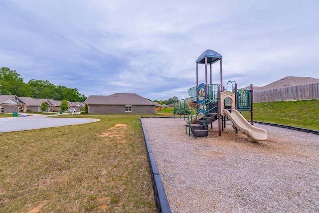 view of community jungle gym