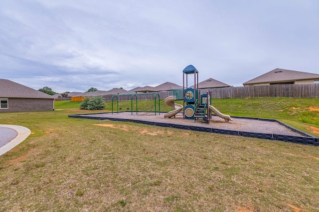 view of community jungle gym