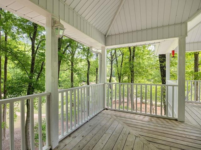 view of wooden terrace