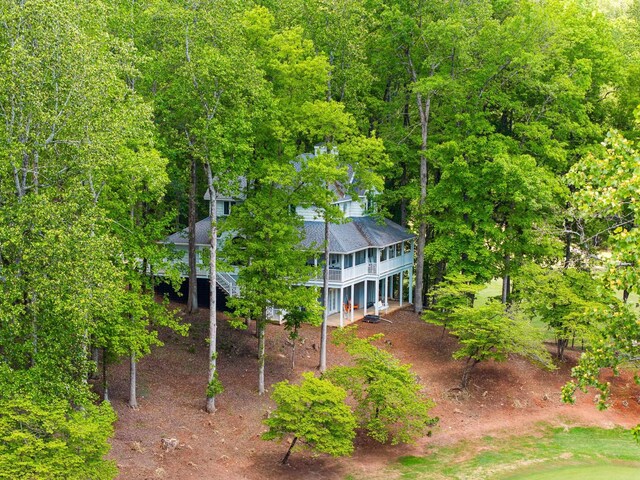 view of subject property