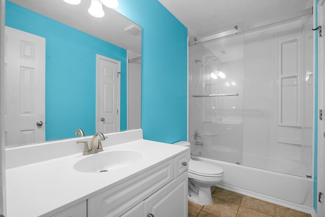 2 Birch Tree, Greer, SC 29651 - full bath with toilet, vanity, shower / bathtub combination, and tile patterned floors