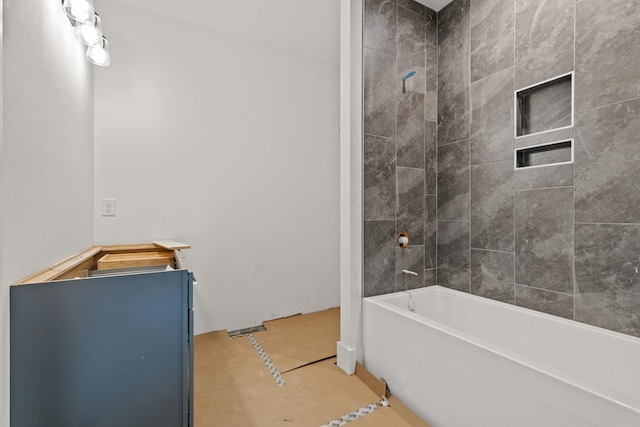 bathroom featuring bathtub / shower combination