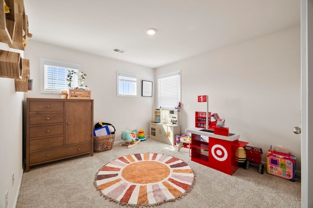 playroom with carpet