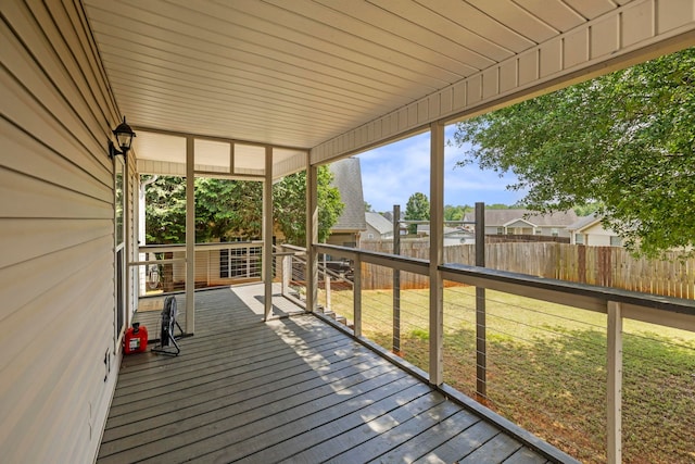 view of wooden terrace