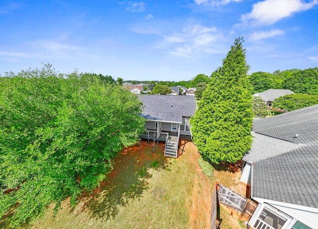 view from above of property
