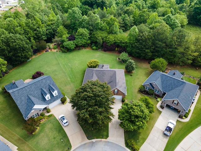 aerial perspective of suburban area