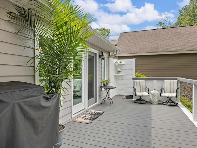702 Lakewinds, Inman, SC 29349 - wooden terrace featuring a grill