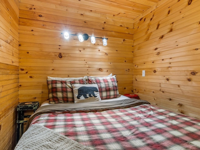 18 Lennox, Landrum, SC 29356 - bedroom featuring wooden walls