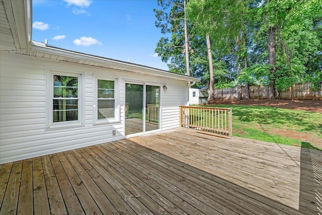 222 Woodview, Spartanburg, SC 29306 - view of wooden deck
