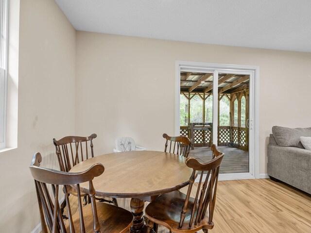250 E Blackstock, Enoree, SC 29335 - dining area with light wood-style floors and baseboards