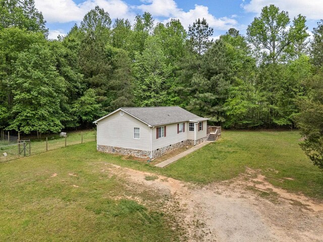 250 E Blackstock, Enoree, SC 29335 - view from above of property with a forest