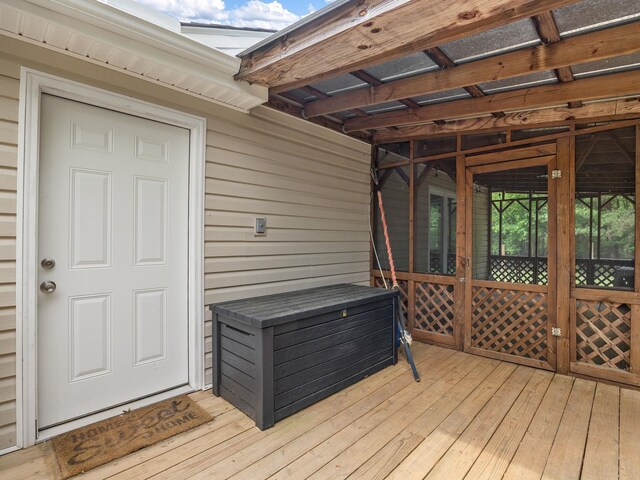 250 E Blackstock, Enoree, SC 29335 - view of wooden deck
