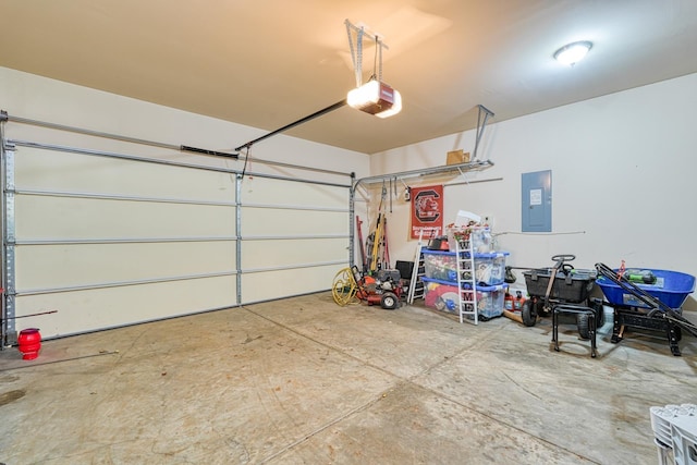 202 Buxton, Easley, SC 29642 - garage with electric panel and a garage door opener