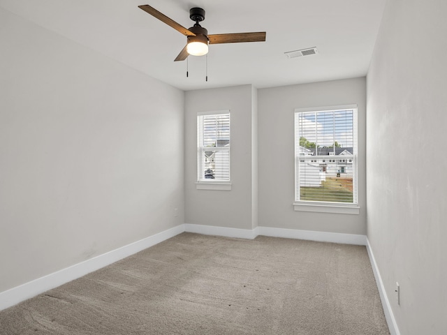 421 Hazelcote, Greenville, SC 29617 - unfurnished room featuring light carpet, baseboards, and ceiling fan