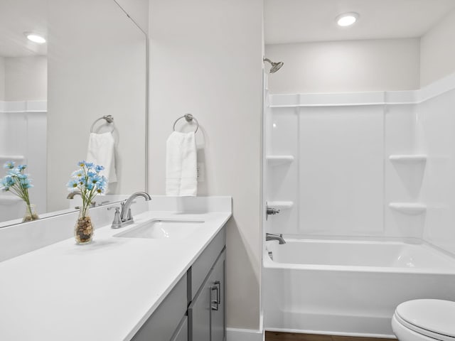 421 Hazelcote, Greenville, SC 29617 - bathroom featuring vanity,  shower combination, and toilet