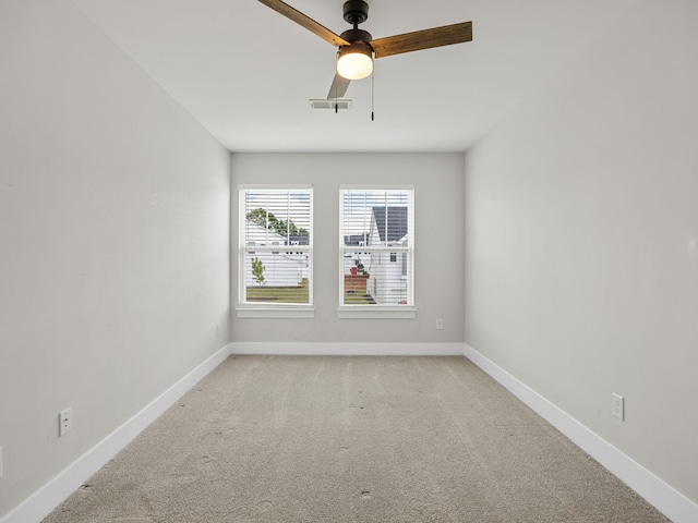421 Hazelcote, Greenville, SC 29617 - unfurnished room featuring light carpet, baseboards, and ceiling fan
