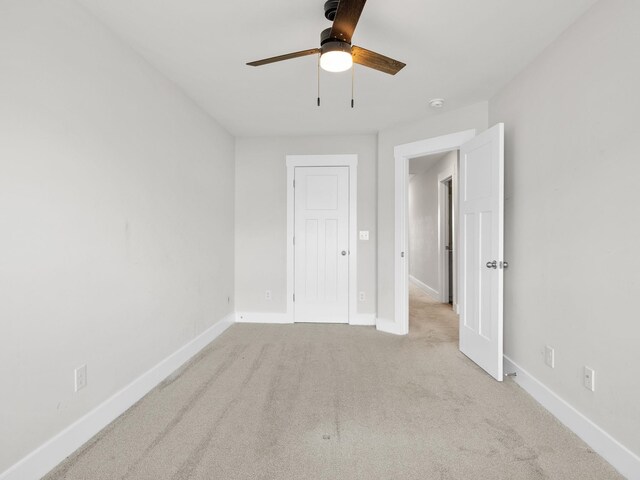 421 Hazelcote, Greenville, SC 29617 - unfurnished bedroom with carpet flooring, baseboards, and a ceiling fan